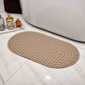 New Customised Non Slip TPE Solid Eco-Friendly Massage Bath Mat for Kids Bathroom <b>Shower</b> Tub - Product Image 2