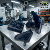 TENGHAO Industrieller Schutzluftfilterkasten mit hochdichtem Dichtschaum, langlebigem PP-Gehäuse und robustem Klemmverschluss
