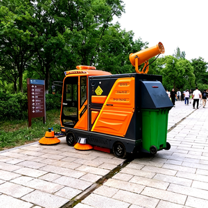 במפעל מכירה ישירה נוחה ויעילה 4 גלגל אשפה 240l יכול מטאטא כביש מטאטא - Product Image 4