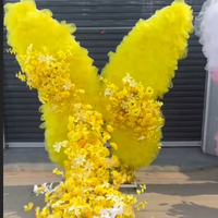 Dekorasi Dinding Bunga Sutra Kupu-kupu RHD untuk Pernikahan, Ulang Tahun, Pesta, Tema Dekorasi Floral, Tata Letak Bunga 3D yang Dapat Dipindahkan