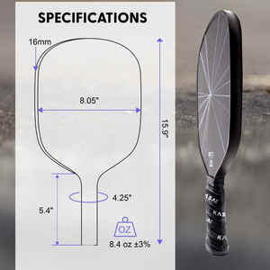 Fabricante Precios al por mayor Pickleball Paddle Fibra de carbono Custom Raw Pickleball Paddle Sublimación - Product Image 4