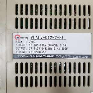 TOEI VLALV-012P2-EL Velconic Drive, Amplificador de CA Serie VLALV, Unidad de Control de Movimiento para Máquinas Herramienta, Automatización Industrial VLALV-012P2-EL - Product Image 2
