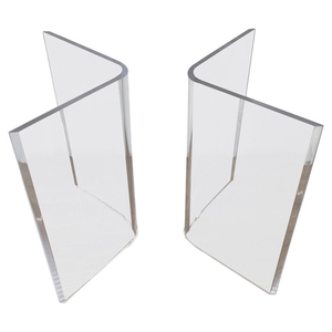 Rõ ràng <span class=keywords><strong>Acrylic</strong></span> lucite V hình bàn ăn căn cứ cổ điển lucite Boomerang bảng căn cứ V hình sọc lucite bảng bệ - Product Image 1