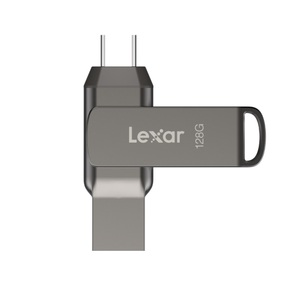 Lexar D400 Dual Drive ความเร็วในการอ่าน 170MB/s USB-C/USB-A SSD Lexar 128GB <span class=keywords><strong>256GB</strong></span> 512GB ขยายพื้นที่จัดเก็บข้อมูล สำรองภาพถ่ายสำหรับ <span class=keywords><strong>iPhone</strong></span> - Product Image 1