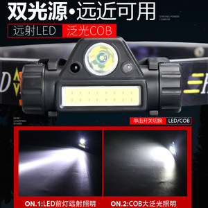 Headlamp Rechargeable LED 1500 Lumens Waterproof Outdoor Fishing <b>Light</b> Headband Mounted - Product Image 5