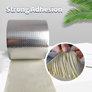 Vente directe d'usine, ruban d'étanchéité en caoutchouc butyle et feuille d'aluminium pour les fenêtres d'entrepôt, les tuyaux et la réparation des fuites <span class=keywords><strong>de</strong></span> toit plat - Product Image 1