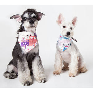 Pañuelo para Perro Db Touchdog, Rosa y Morado, Talla Pequeña, Estampado, de Algodón, Cómodo para Caninos - Product Image 2