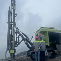 Foreuse hydraulique intégrée KH845 économique pour forage de trous de mine et marteau de forage DTH sur chenilles