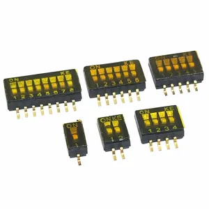1.27MM Original DIP Switch 1/2/3/4/5/6/8/10P Patch DSHP04TSGER 2/4/8 Bit Toggle Switch Encoders