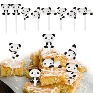 Panda carino Mini Snack Bento Food Lunch Box Set di più stili con bastoncino di frutta usa e getta forchetta stuzzicadenti bambini bambini - Product Image 4