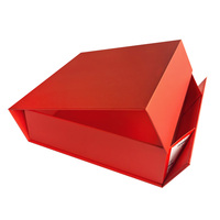 Emballage de boîte-cadeau de quantité minimale de commande personnalisé fait à la main de luxe rigide paquet plat logo petite quantité