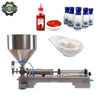 Machine de remplissage de bouteilles pneumatique de pâte de lait liquide visqueux de dessus de table Machine de remplissage de lotion