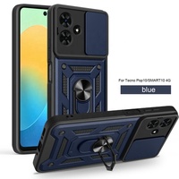 Coques de téléphone portable à fenêtre coulissante pour Tecno Pop 10 Spark Go 2 pour Infinix Smart 10 4G TPU plastique antichoc téléphone couverture arrière