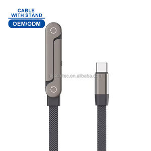 Schitec New Design zine alloy USB C Cable 1m with phone <b>stand</b> charging cable <b>for</b> mobile phone - Product Image 3