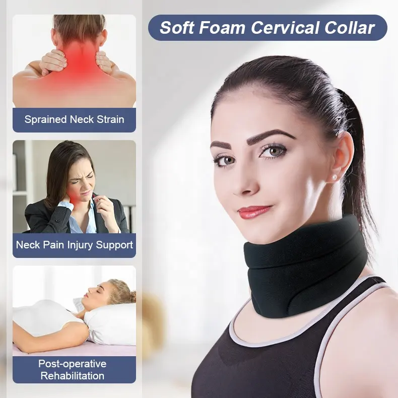 Suspensão de pescoço personalizada, collar cervical de espuma macia, suporte cervicorreto para ronco