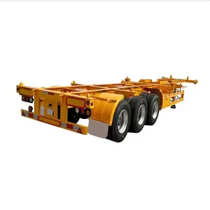 2024 Best selling 3 Axle 40Ft Container chassis dimensions Skeletal Semi Trailer For Sale