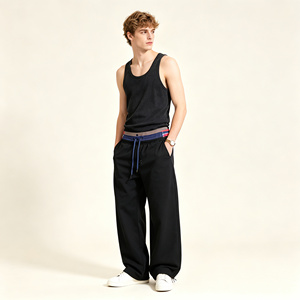 Men's Drawstring Jogger Pants Casual Sport <b>Trousers</b> Loose Fit <b>Track</b> Pants Custom Color - Product Image 4