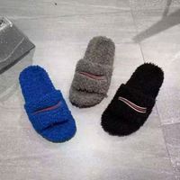 Chaussons plateforme pour femmes, fourrés, avec broderie, chaussures chaudes