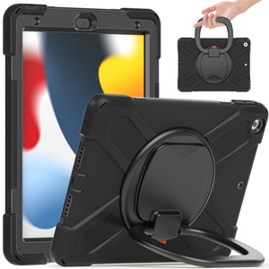 Custodia per Tablet robusta 2024 antiurto per <span class=keywords><strong>iPad</strong></span> di nona generazione 10.2 2021 tre strati ibrido pesante cavalletto per bambini - Product Image 1
