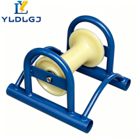 Galet de guidage de câble droit professionnel YILI pour installation de lignes électriques, poulie robuste en nylon pour un tirage de câble souterrain fluide