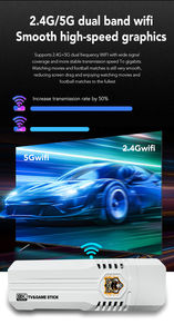 K8 PRO Console de jeu TV 64G 4K HD Console vidéo rétro avec 40000 jeux et contrôleur sans fil 2.4G Cadeau de Noël pour les joueurs PS1 - Product Image 6