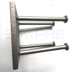 Plaque d'<span class=keywords><strong>ancrage</strong></span> de soudage personnalisée en acier galvanisé durable avec <span class=keywords><strong>goujon</strong></span> pour les applications de bâtiments de bureaux et de murs - Product Image 4