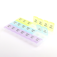 Boîte à pilules quotidienne 7 jours avec 21 compartiments indépendants, étui portable hebdomadaire pour comprimés, capsules et produits de santé