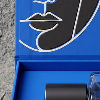 Scatola Regalo Personalizzata Blu per Colonia e Profumo, Scatola Magnetica con Confezione in Carta Profumata e Scatola per Presentazione Fragranze