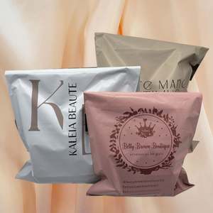 Enveloppes d'expédition en polyéthylène mat abricot personnalisées, imperméables, autocollantes, enveloppes en plastique nude, pochettes pour vêtements - Product Image 6