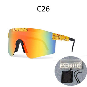 2024 Sports Lunettes de soleil de cyclisme rentables Revêtement coloré Lunettes polarisées extérieures Polarisées