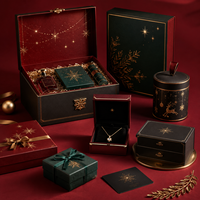Boîtes cadeaux de Noël de luxe personnalisées, boîtes rigides magnétiques pliables pour cosmétiques, bougies, bijoux, emballages de parfums d'entreprise