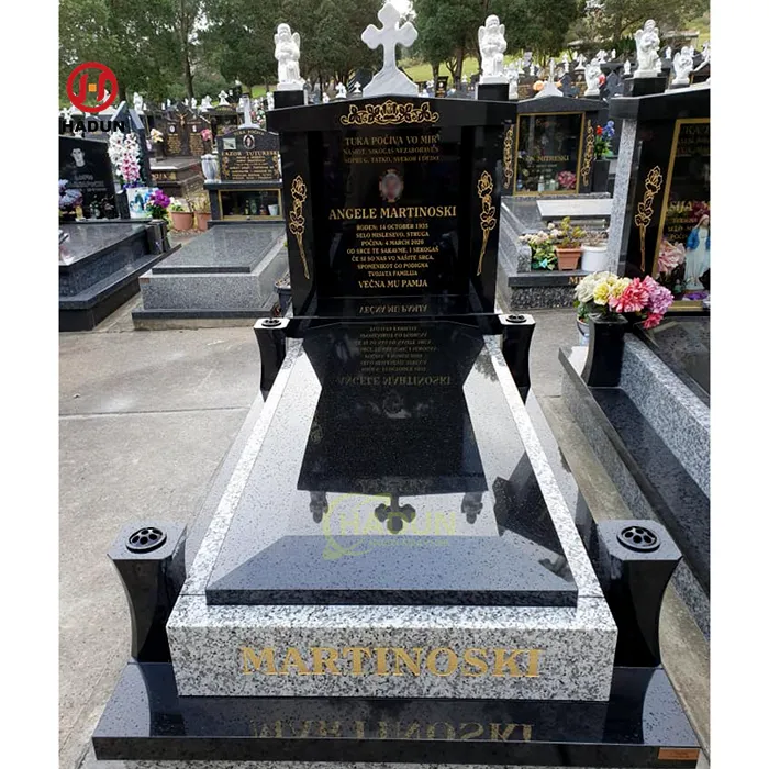 China Black Granite Tombstone For Memorial