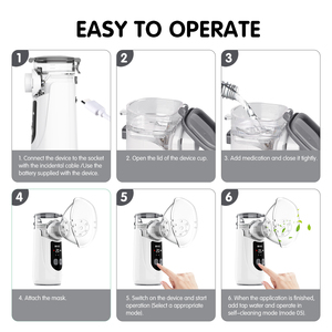 Fitconn mới xách tay máy phun sương máy y tế lưới nebulizador mini siêu âm kỹ thuật số máy phun sương - Product Image 5