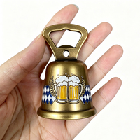 Cloche en laiton personnalisée avec logo souvenir, ouvre-bouteille de bière antique en métal, cloche à main pour la décoration de la maison, de l'hôtel, du bar, cadeaux
