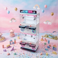 Mini machine de jeu à griffes en acier inoxydable pour 4 personnes, idéale pour les centres commerciaux intérieurs