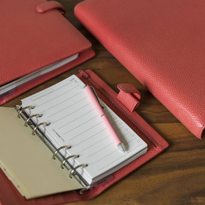 Bìa Sổ Kế Hoạch <span class=keywords><strong>A5</strong></span> Bìa PU Tùy Chỉnh Chất Kết Dính Da Với Giấy Tờ Nạp Lại - Product Image 3