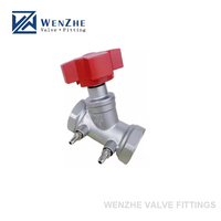 Vanne d'équilibre de débit de régulation statique de filetage vanne de commande de pressostat d'eau constante