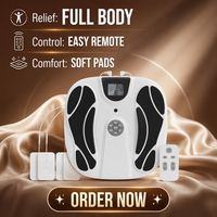 Masseur électrique rechargeable Shiatsu EMS pour les pieds et les jambes avec tapis vibrant pour la circulation sanguine