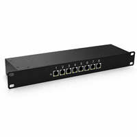 Protector de Sobretensión de Red Ethernet PoE de 8 Puertos para Montaje en Rack, Protector de Rayos Gigabit de 8 Canales RJ45 PoE para Red LAN, 6KV 10KV
