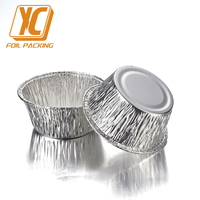 4 oz couleurs personnalisées Mini moule à pain plateau conteneur jetable en papier aluminium tasse pour cuisine nourriture cuisson disponible pour le travail