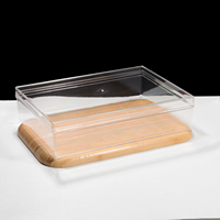 Boîte à tiramisu grande pour mousse au chocolat, emballage alimentaire, boîte en plastique avec couvercle, boîte à tiramisu transparente, commande en gros
