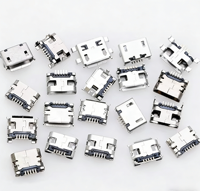Conector Micro USB Hembra de Montaje Superficial/Inserción Directa para Teléfono Android, Servidor, Escritorio, Interfaz de Carga Amarilla, 1 Metro, en Stock