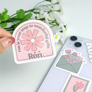 Hojas de Pegatinas Personalizadas con Logotipo de Marca, Hojas de Pegatinas Adhesivas Impermeables A6 para Decoración - Product Image 5