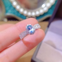 Wholesale High Quality 925 Sterling Silver Natural Topaz Ring OEM ODM Fine Women's Anniversary Jewelry Factory Direct Low Price