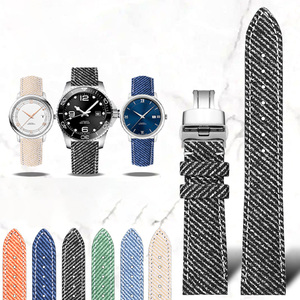 New Arrival Canvas Dây Đeo Đồng Hồ 19Mm <span class=keywords><strong>20Mm</strong></span> 21Mm Nylon Vòng Lặp Với Pin Khóa Đồng Hồ Phụ Kiện Nhà Máy Trực Tiếp Bán Đồng Hồ Vành Đai - Product Image 1