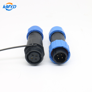 מחבר מערכת אנרגיה סולארית IP68 עמיד למים מחומר ניילון ופליז 10A דגם LD16/SP16 2/3/4 פינים ללא הלחמה עם הברגה זכר/נקבה - Product Image 6