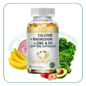 Suplemento alimenticio Cuidado saludable Vitamina D3 4000iu K2 Cápsulas de gelatina blanda Nutrientes esenciales Halal Zinc Vitamina D3 Vitamina K2 Cápsulas blandas - Product Image 1