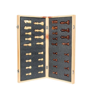 Jeu d'échecs international pliable en <span class=keywords><strong>bois</strong></span> de 39cm et 15 pouces, personnalisé, <span class=keywords><strong>pions</strong></span> et horloges de 4 pouces, pour tournoi d'échecs pour enfants - Product Image 5