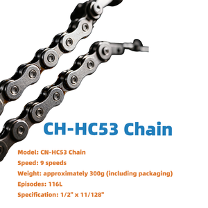 Chaîne de vélo électrique AFTFA HC40 HC53 multi-vitesses, pas de 8, 9, 12,7 mm, charge de traction 800-1000 kg, <span class=keywords><strong>maillon</strong></span> <span class=keywords><strong>rapide</strong></span> pour transmission de vélo électrique - Product Image 3