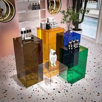 Présentoir Cube en Acrylique Transparent Chinaplas – Support Tout-en-un pour Fleurs de Mariage, Trophées, Figurines Artistiques et Sculptures